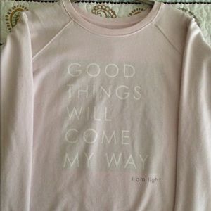 Peace Love World Pink Sweatshirt